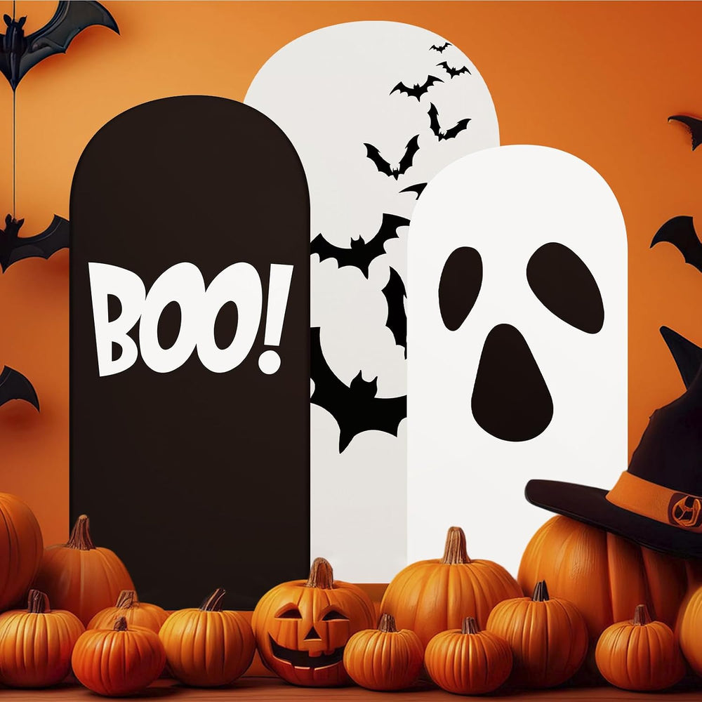 3 Pack Halloween Arch Backdrop Covers Grimace Stretch 4 5 6ft