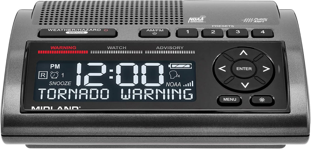 Midland - WR400 Weather Radio Deluxe - NOAA Emergency Alert Scanner – Home Us...