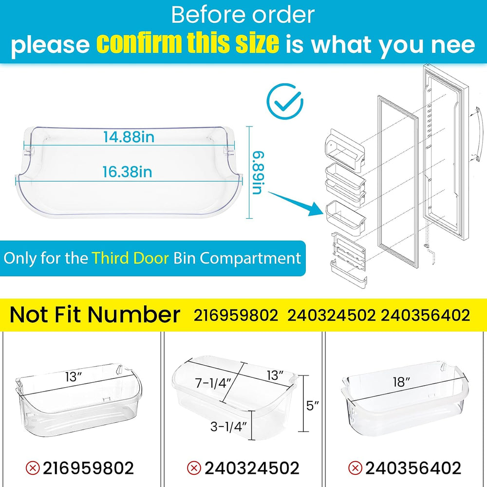 Door Shelf Bin 241505501 – Fits Frigidaire FFSC2323 & FGSC2335