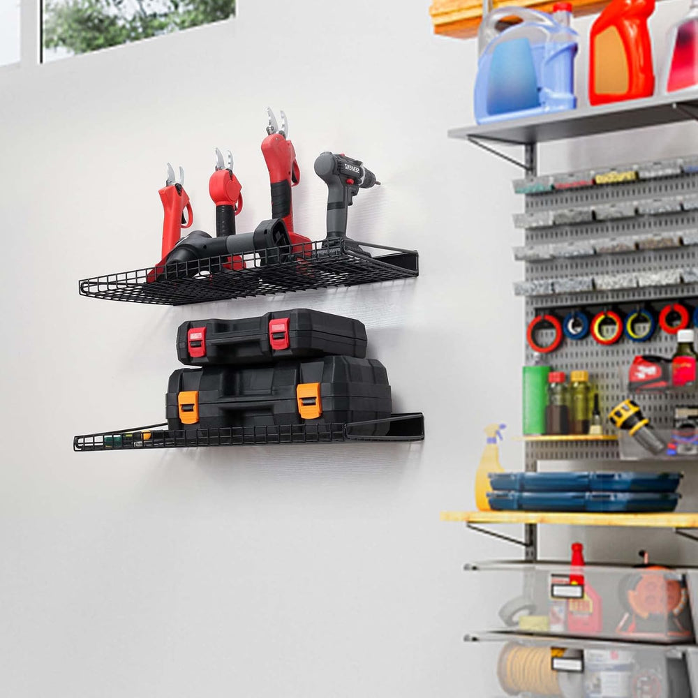 Wallmaster Garage Wall Shelves 23.6"x11.8" Wall Mount Metal Shelves...