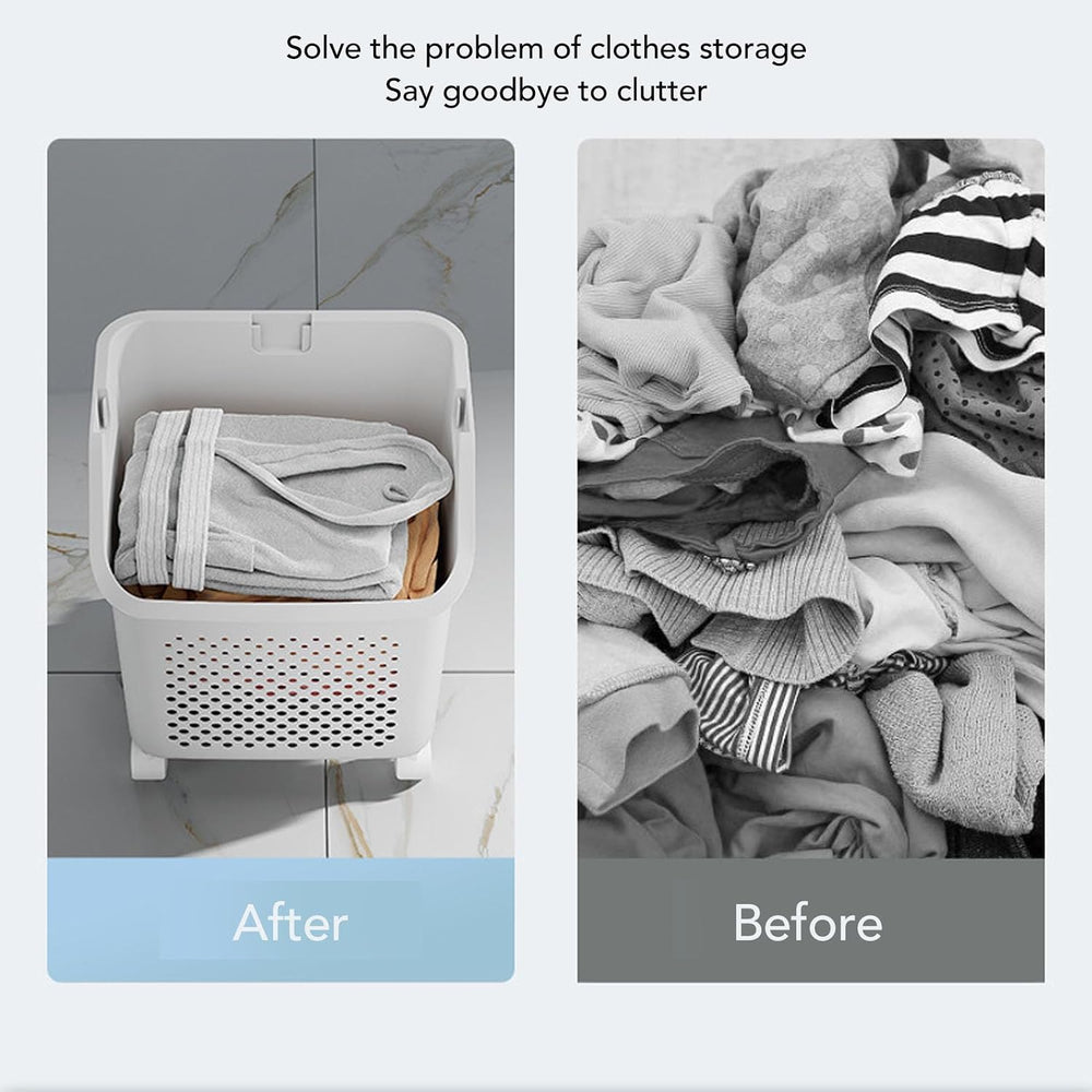 3 Tier Laundry Basket Organizer with Wheels, Tiered Laundry Basket Organizer,...