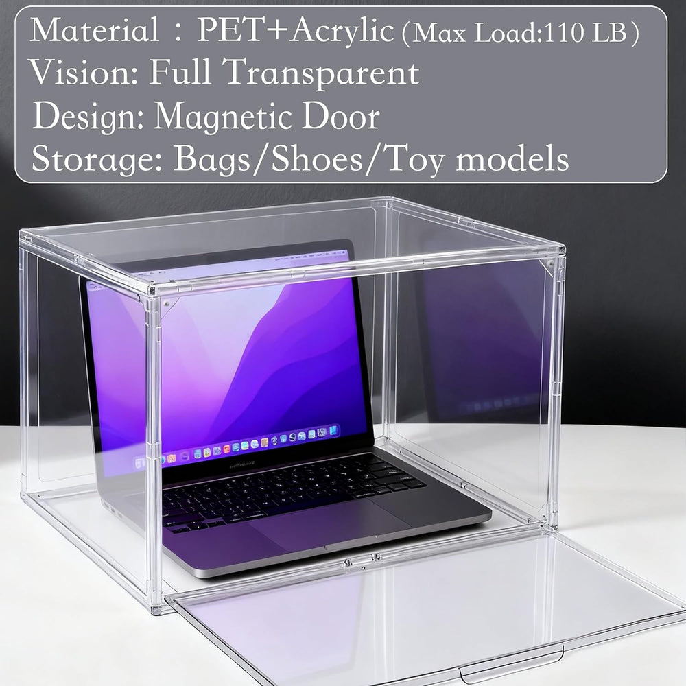 XXX-Large Tall Boot Organizer 3 Pack, 17.3x13x13'' Acrylic Display Case