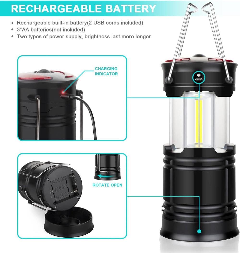 2 Pack Camping Lanterns Camping Essentials Tent Lights Camping Accessories