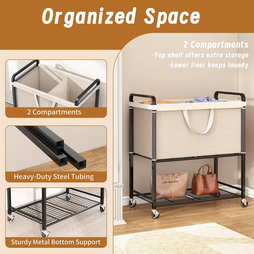Laundry Hamper cart with wheels: