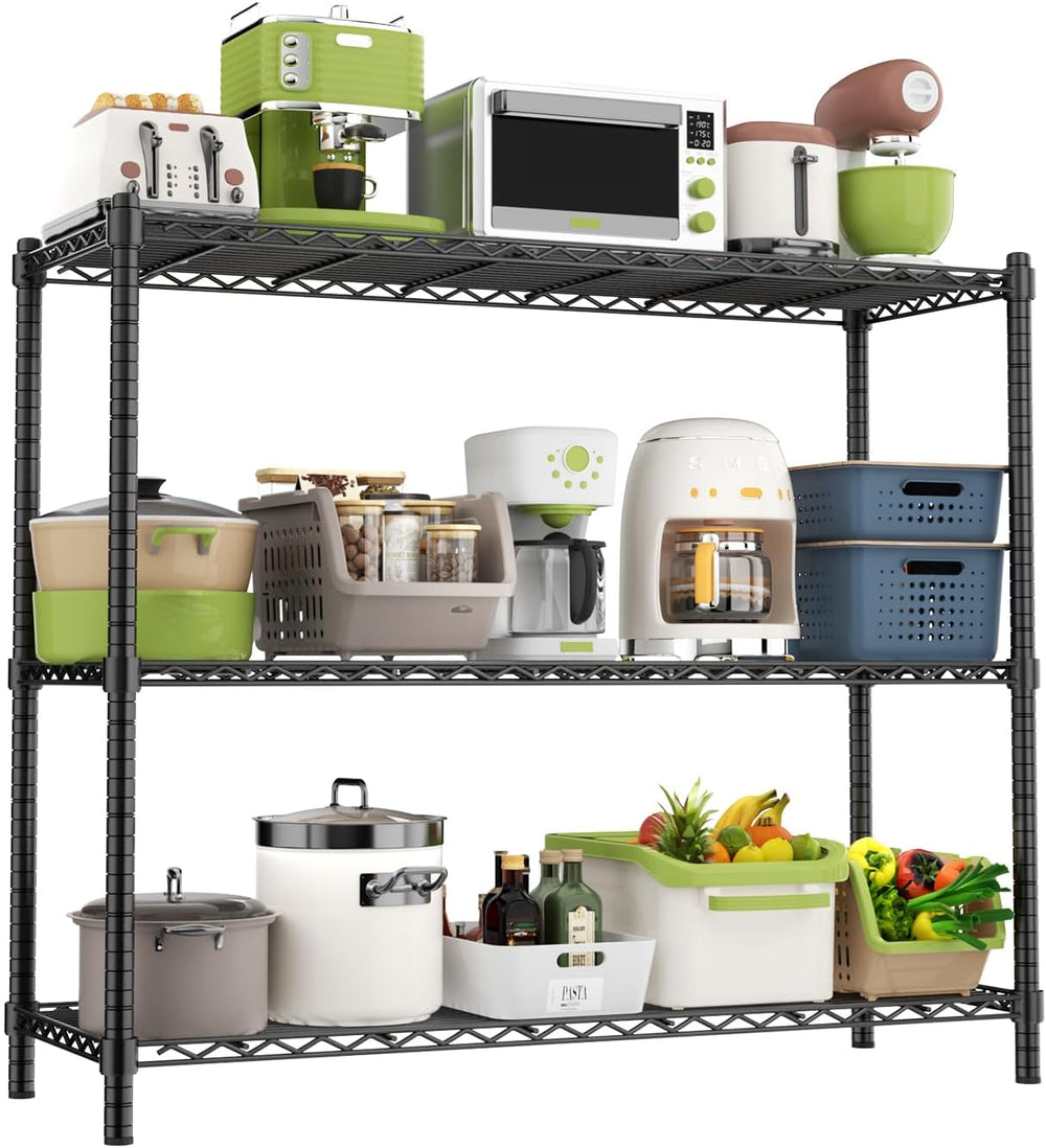 ROOMTEC 3-Tier Wire Shelving Unit,48" W*20" D*47" H,Max Load 1...