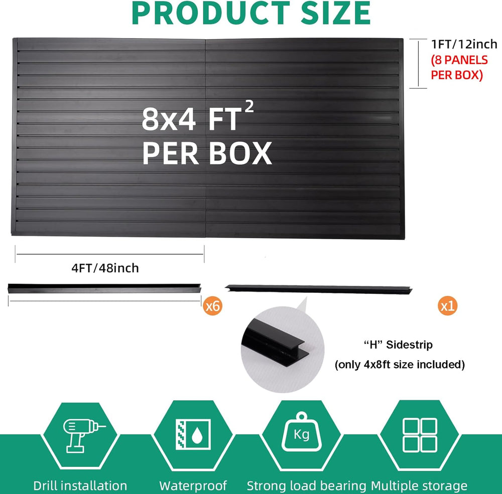 FRAYSCENT Slat Wall Paneling Garage Slat Wall Storage Systems Slatwall Panels...