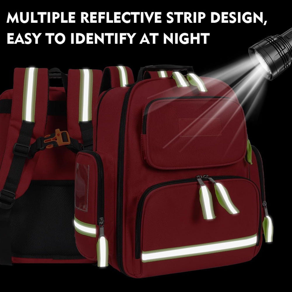 Gatycallaty First Aid Backpack - Multi Pocket Emergency Medical Bag for Campi...