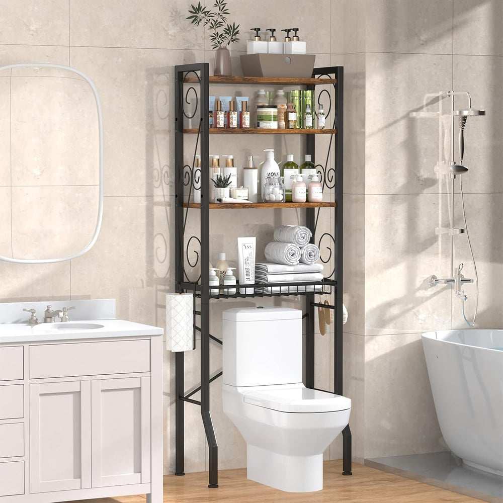 Aduanbang 4 Tier Over The Toilet Storage Rack, Bathroom Organizer Shelf with ...