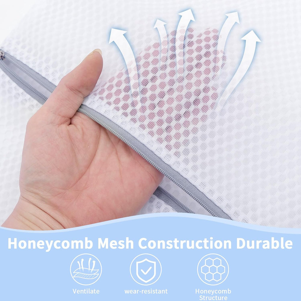 48PCS 12X16IN Laundry Bags Mesh Wash Bags for Strong Zipper
