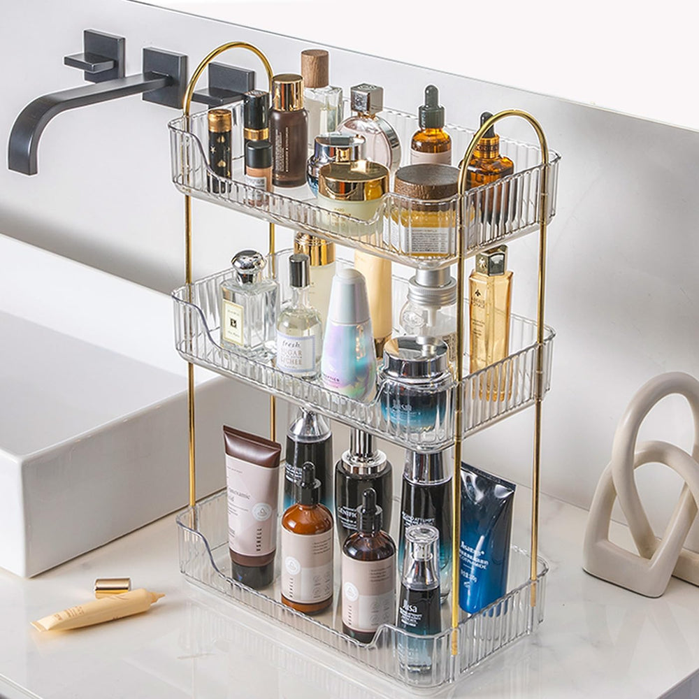 Aveniee Bathroom Counter Organizer, 3 Tier Perfume Skin Care Countertop Stora...