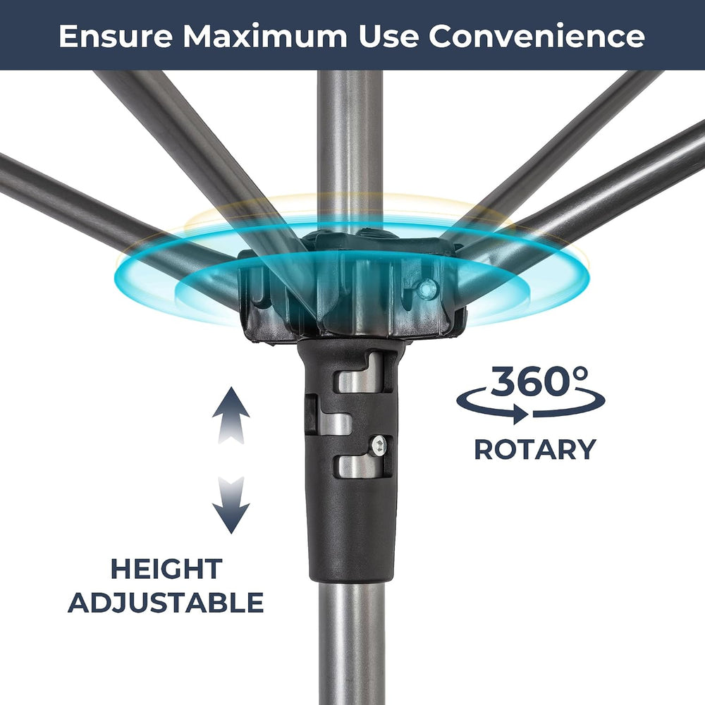 STO STO Umbrella Clothesline Outdoor Drying Rack, 164 Feet Rotary Clothes Dry...
