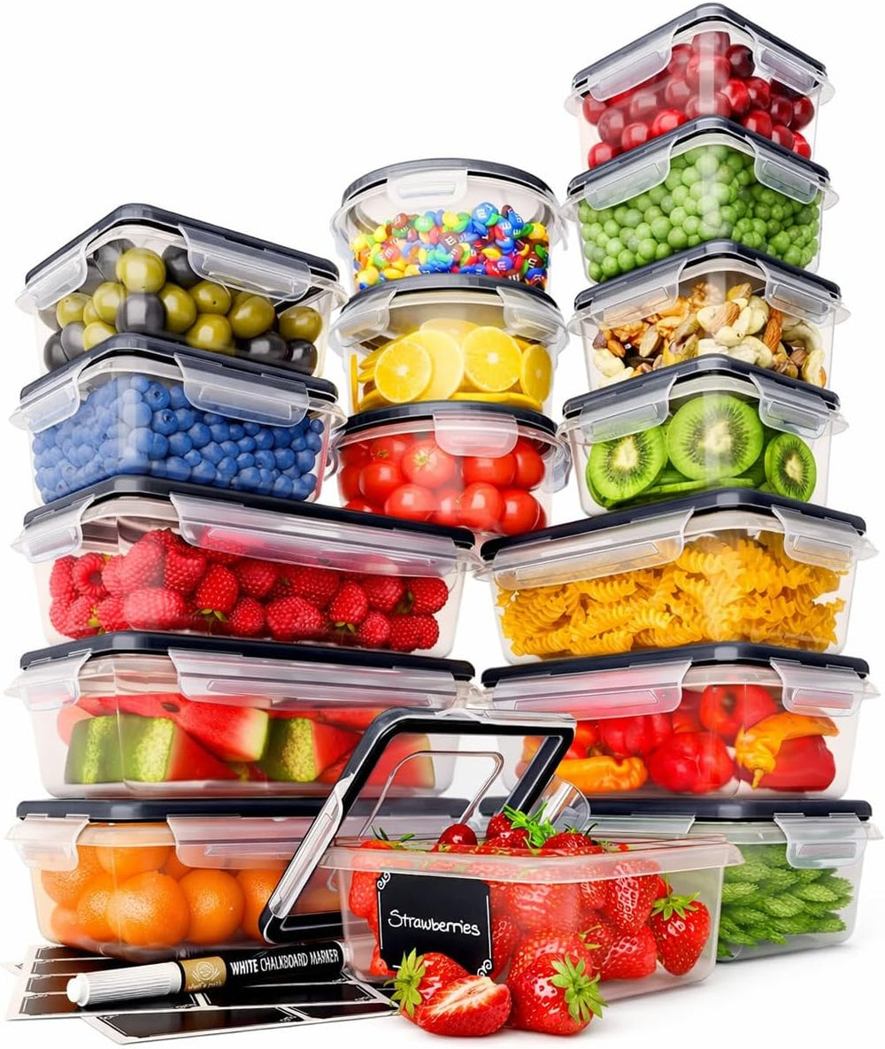 Chef's Path 32 Piece Airtight Food Storage Containers with Easy Snap Lids...