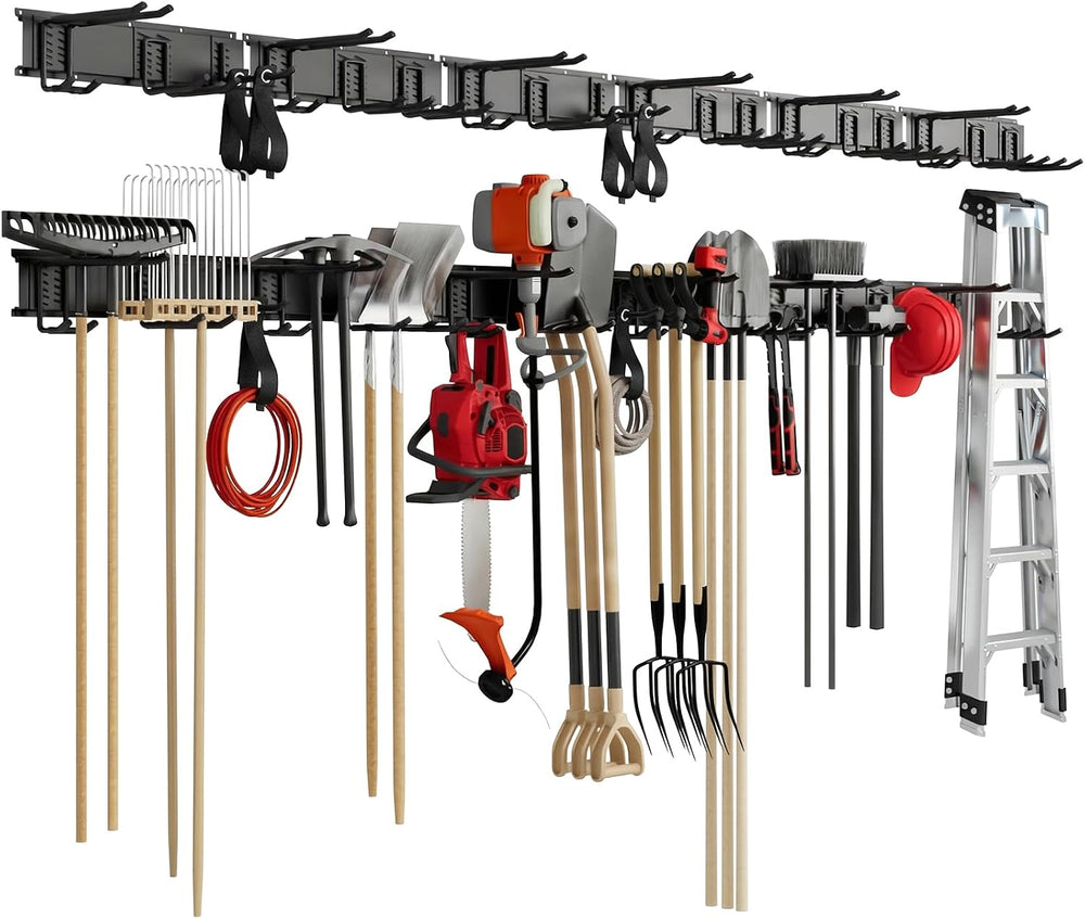Garage Tool Organizer Wall Mount 1380 lbs Load Capacity 99 Inch Heavy Duty Mo...