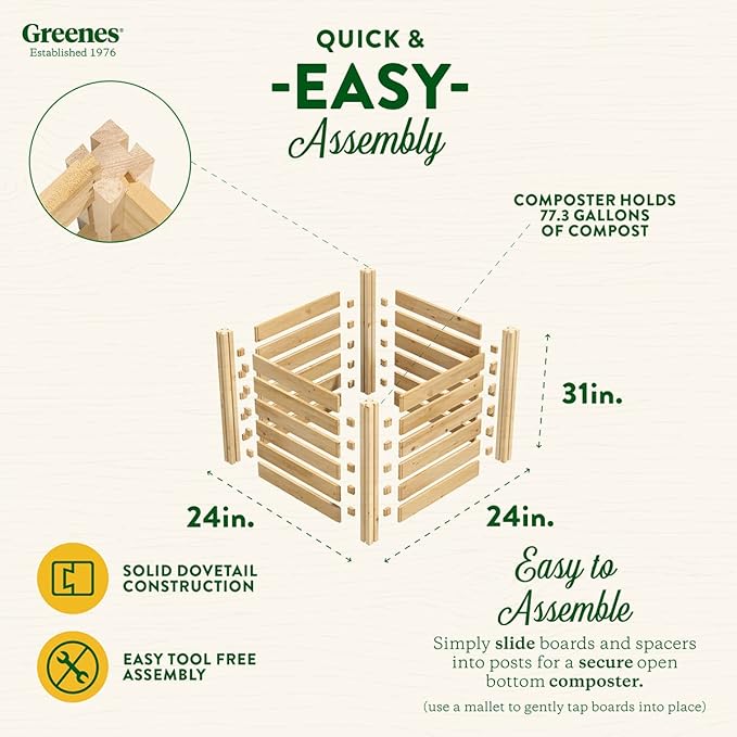 Greenes Fence Cedar Wood Composter