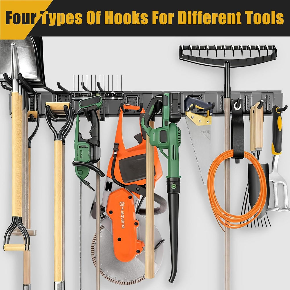 KOFANI 48IN 700LB Heavy Duty Garage Tool Organizer Wall Mount Storage Rack