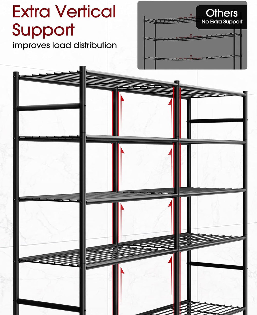 Sakugi 5-Tier Heavy-Duty Garage Storage Shelves, 59.1"x15.7"x69.2&q...