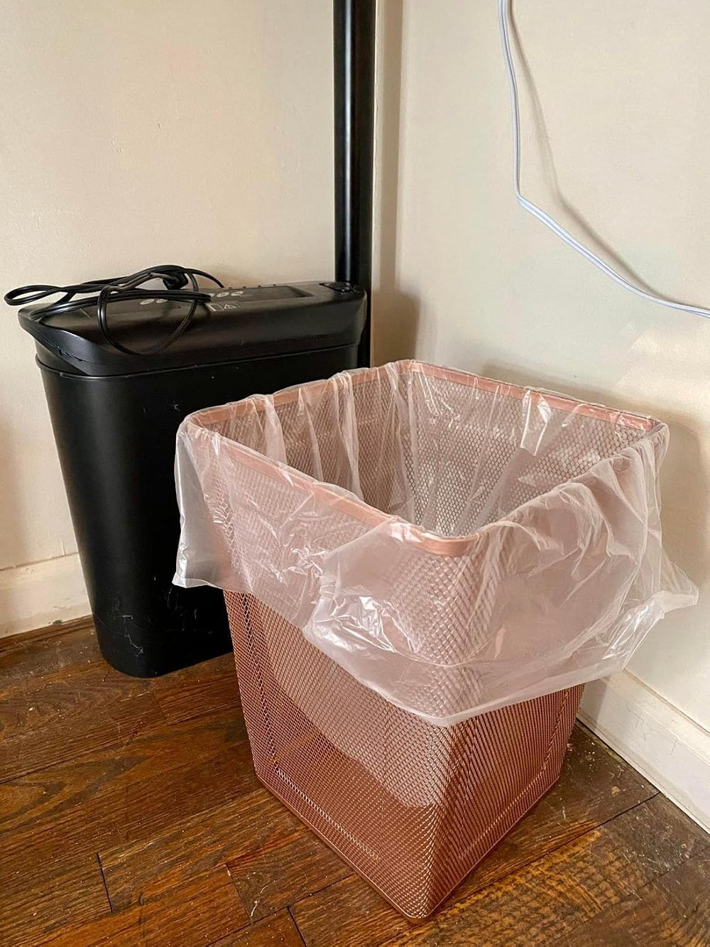 320 Count 8 Gallon Trash Bags Clear Medium Garbage Bags Strong, Leakage-Free,...