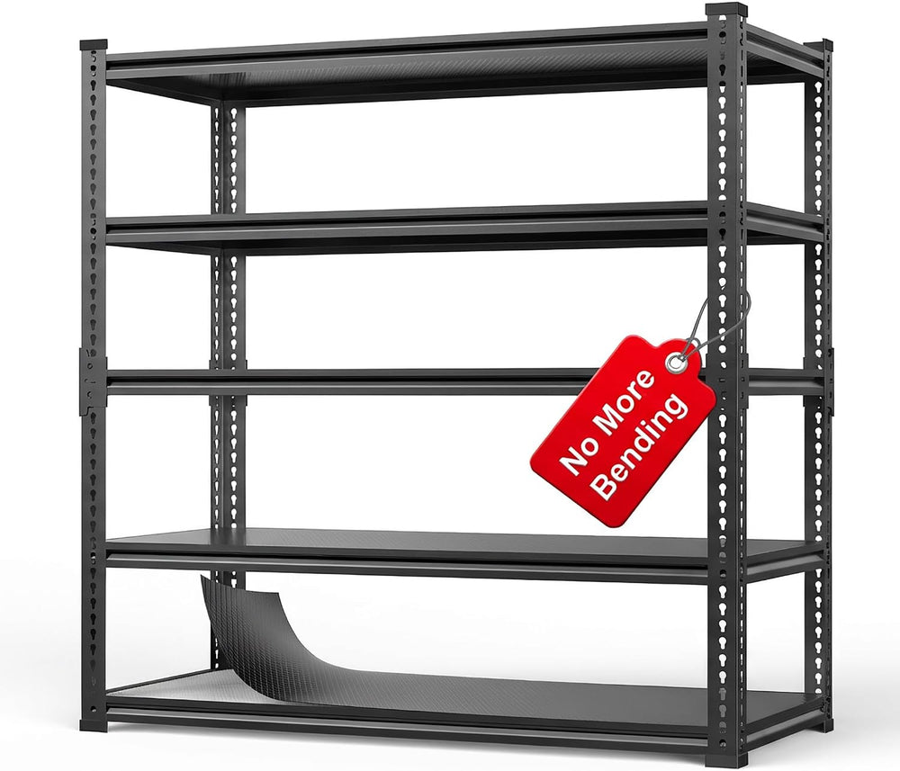 Lauxery 5-Tier Heavy Duty Garage Shelving, 48 x24 x72 in
