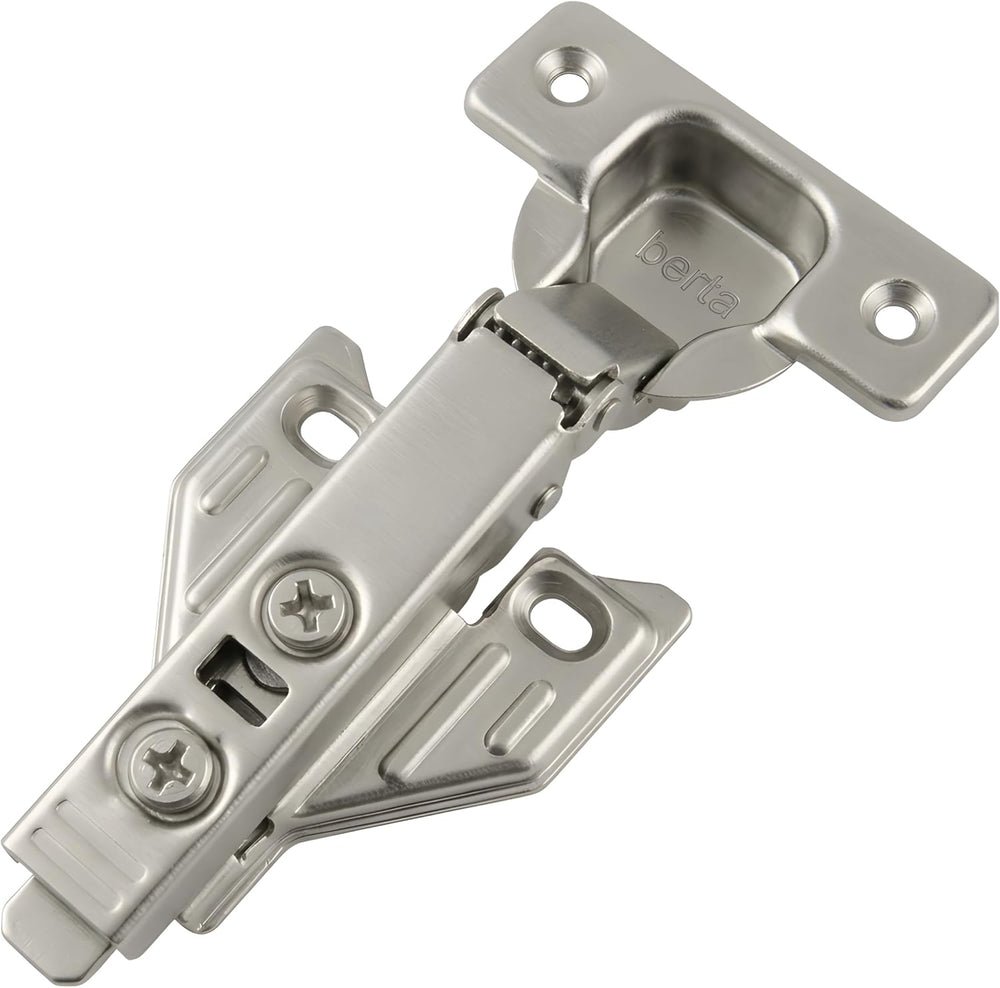 Berta, 100-Pack Full Overlay 110° Face Frame Soft Close Cabinet Hinges