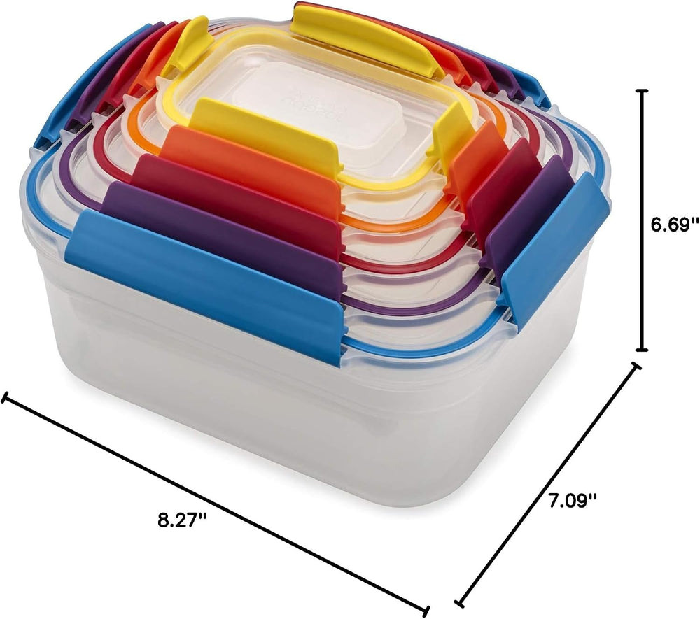 Joseph Joseph Nest Lock Airtight Leakproof Food Containers, 10-Piece Set
