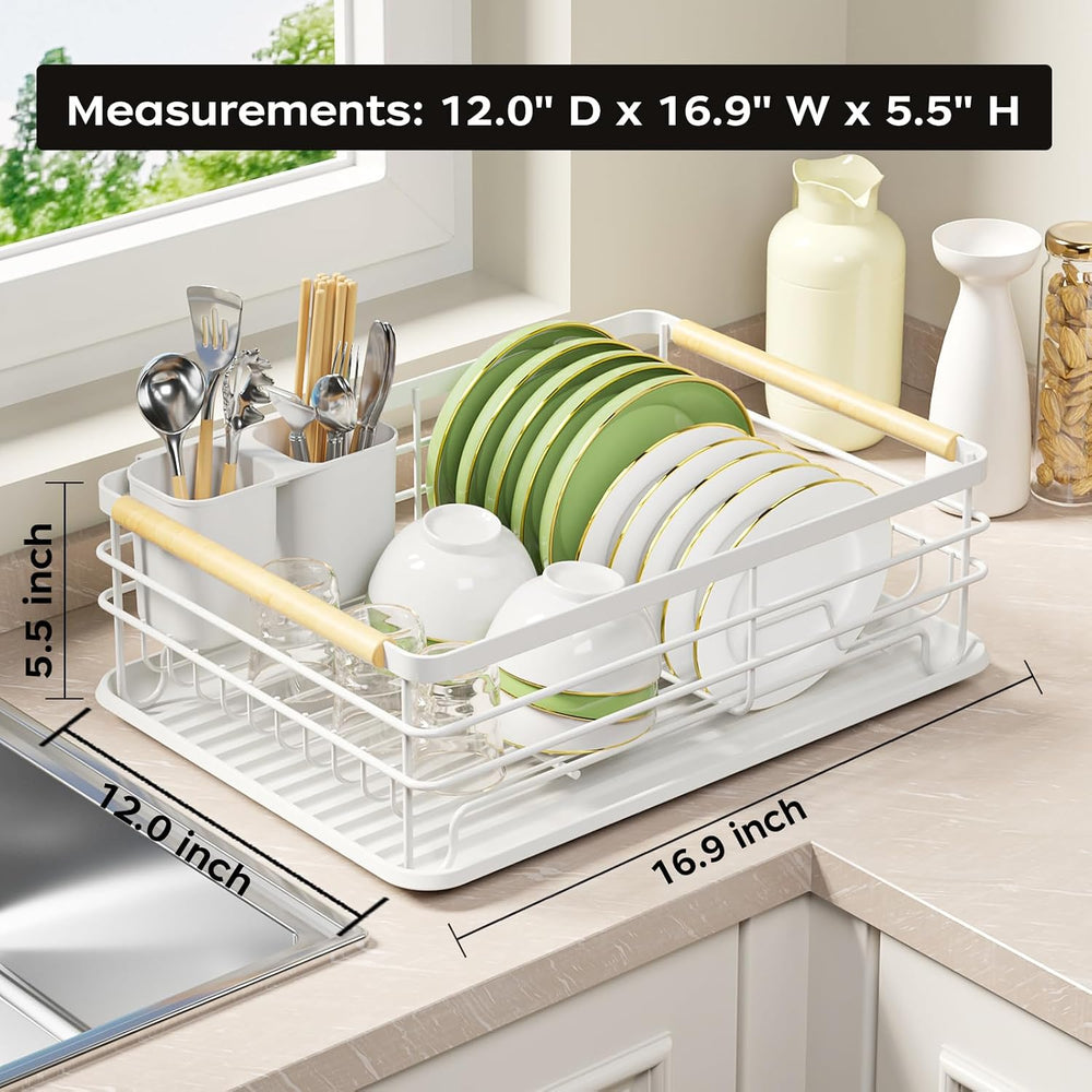 Dish Racks for Kitchen Counter, White