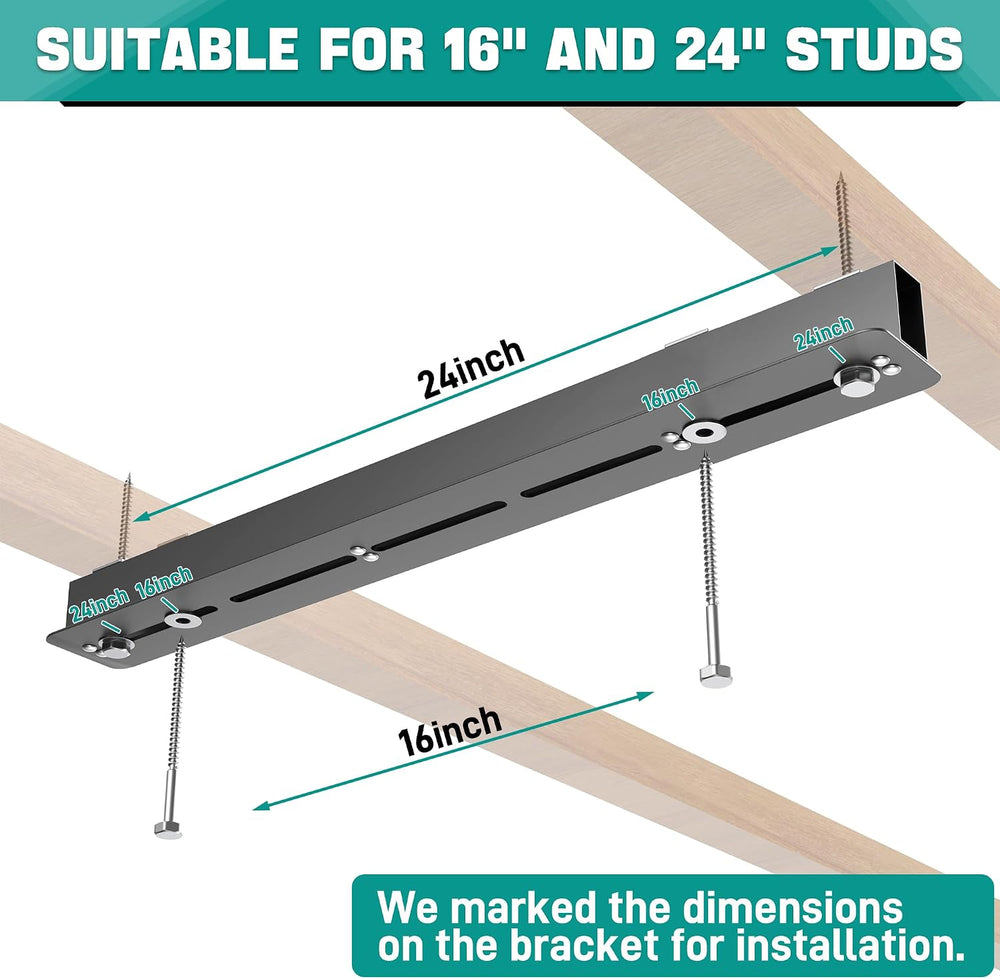 EVERHANGER Ceiling Storage Rack, Heavy Duty Overhead Garage Storage Rack