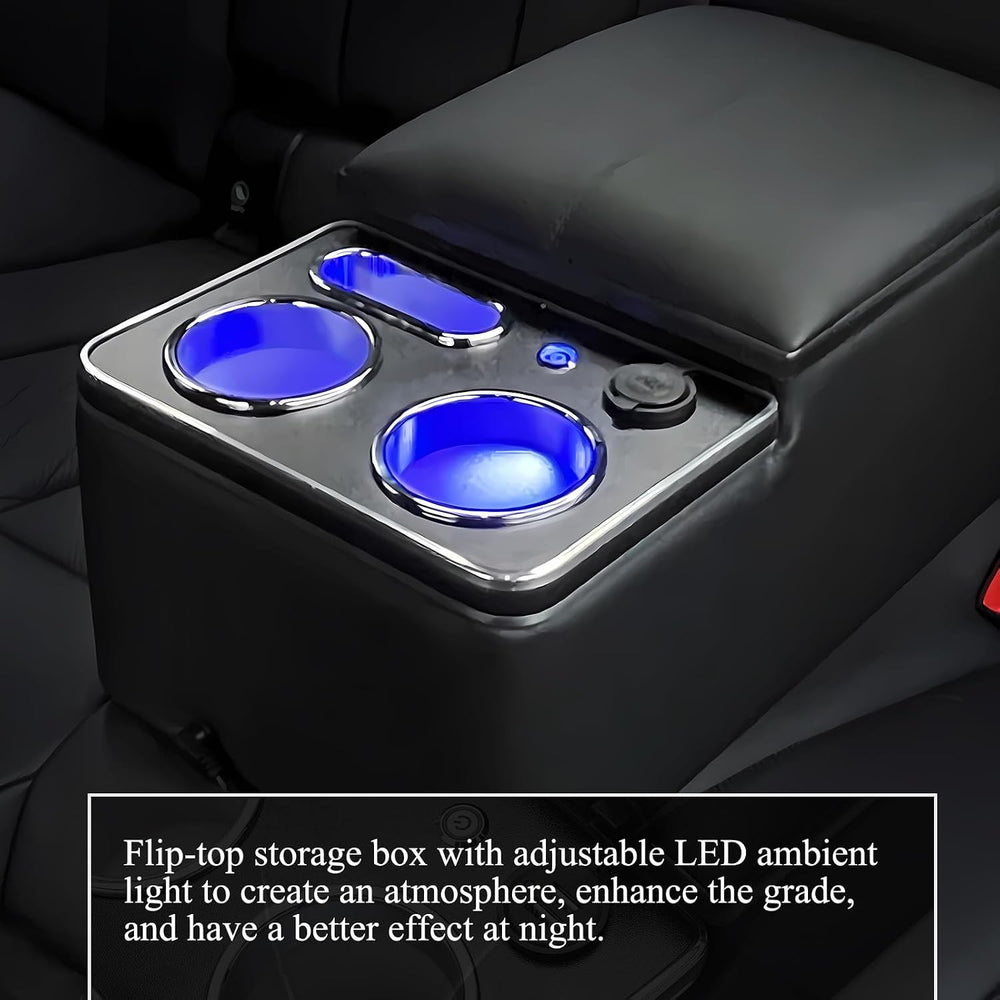 Upgrade Center Console Organizer for Car & Van & Truck with Cup Holder