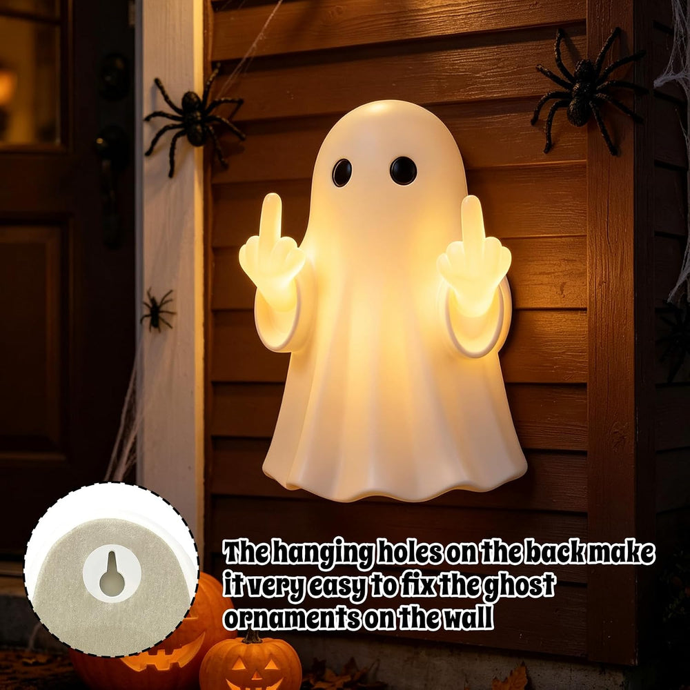 Halloween Ghost Light Glow Cute Finger Ghost Statue