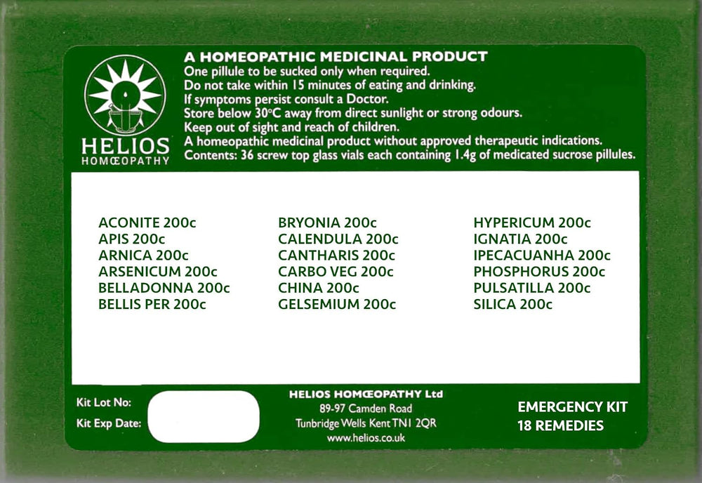 Homeopathic Accident and Emergency First Aid Kit