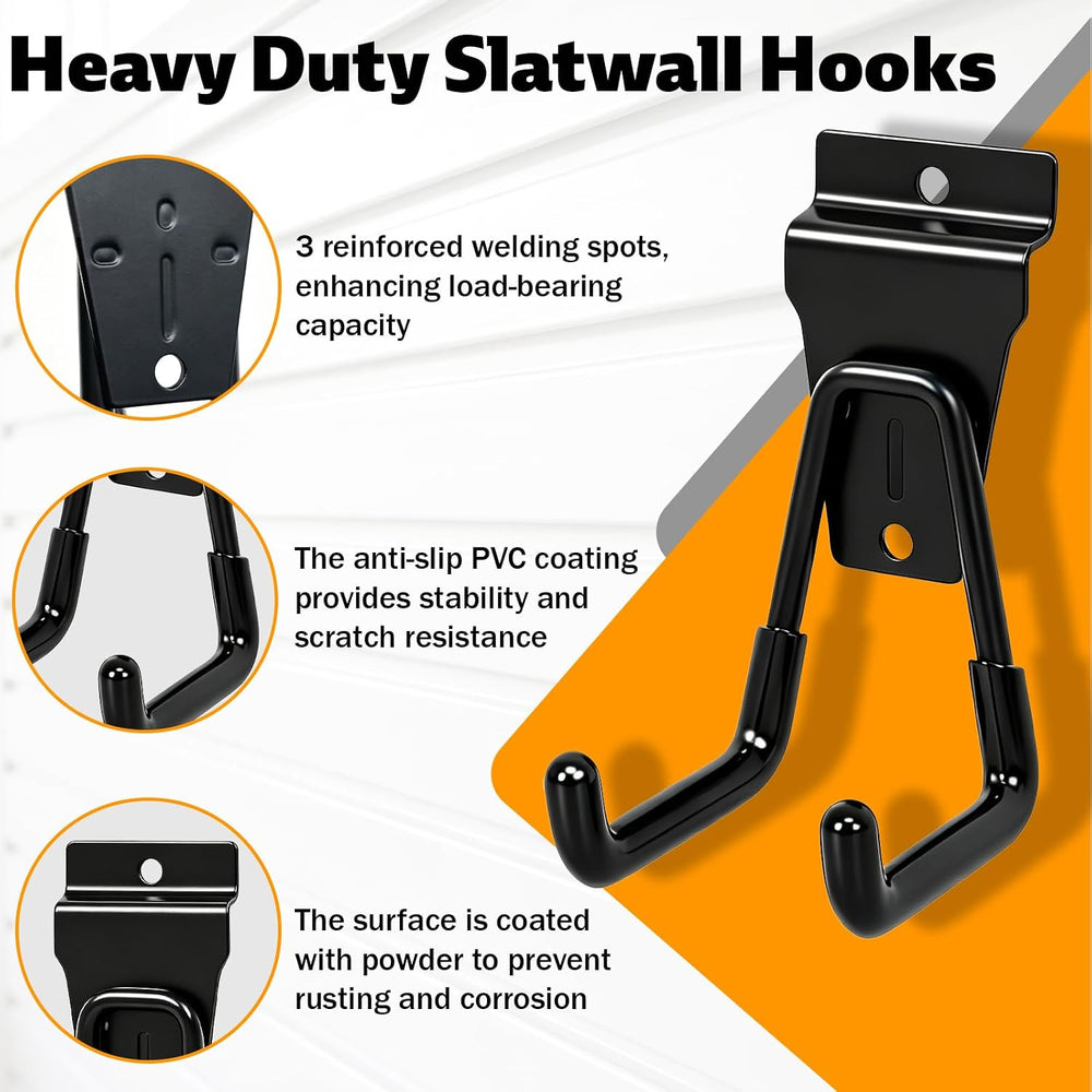 22Pack Slatwall Hooks Compatible with Proslat, StoreWALL, HandiWall