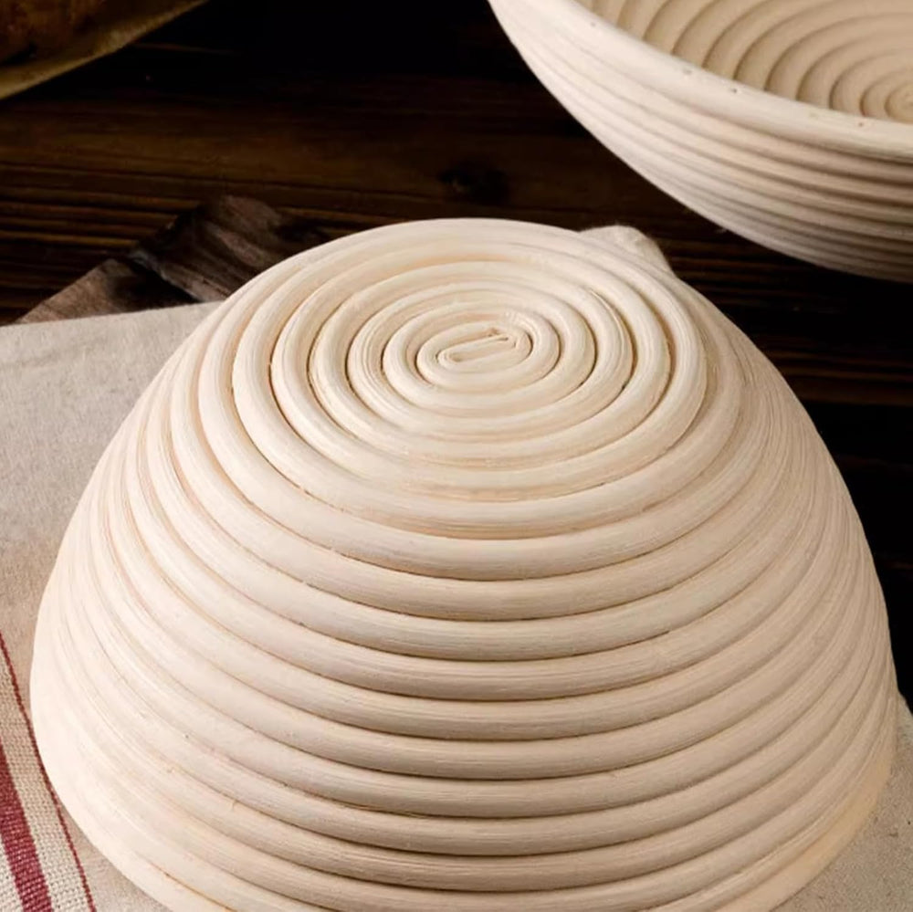 6 Pcs 6 Inch Round Banneton Bread Proofing Basket with Liner Small Banneton B...