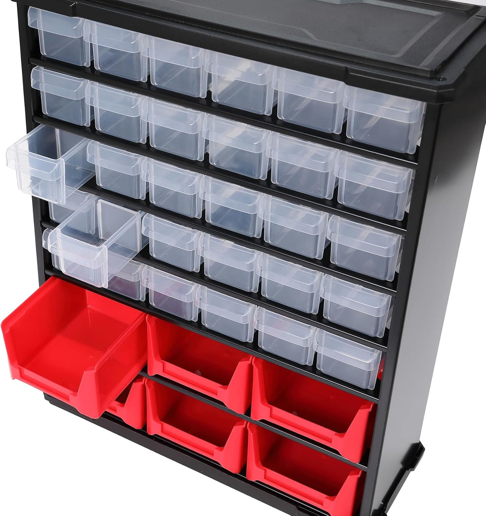 BIRDROCK HOME Craft Organizer Bin with 36 Drawers | Heavy-Duty Metal Hardware...