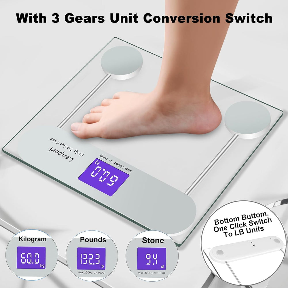 Talking Scales for Body Weight with Pure North American Male Voice,Highly Acc...