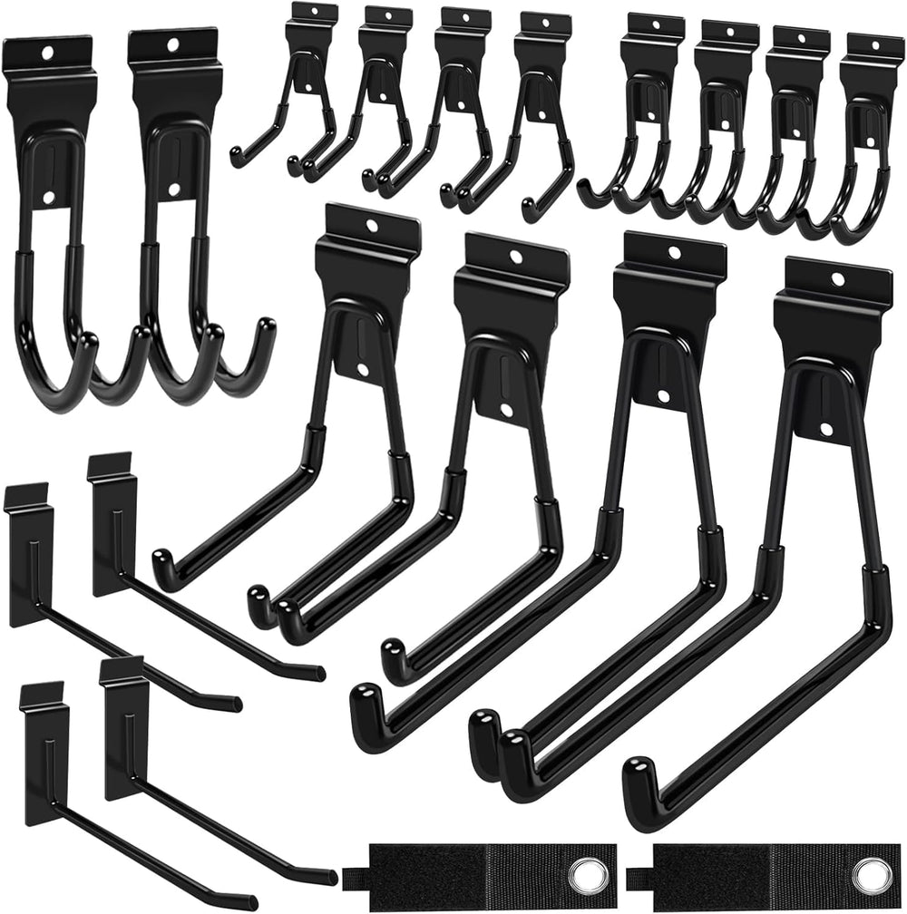 klasit Slatwall Hooks Black 20Pack Firmly and Durable Slatwall Accessories
