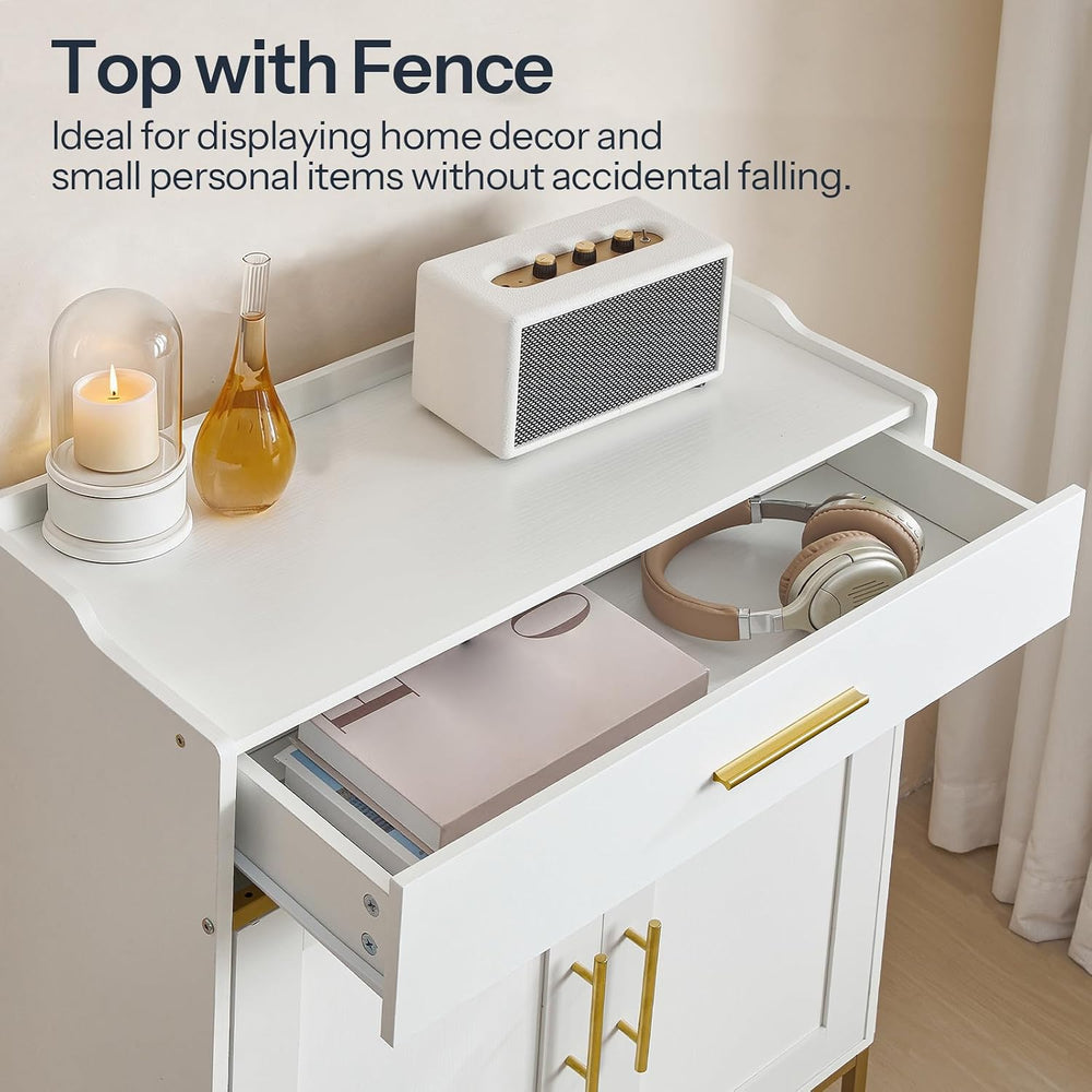 HOOBRO Shoe Storage Cabinet, 5-Tier Shoe Cabinet with Drawers, 36.6''...