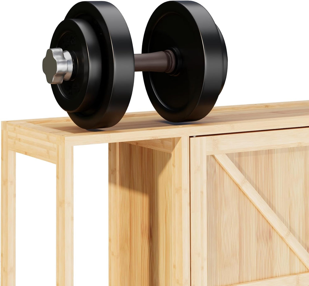Over-the-Toilet Storage Cabinet with Shelves for Small Bathrooms, Natural