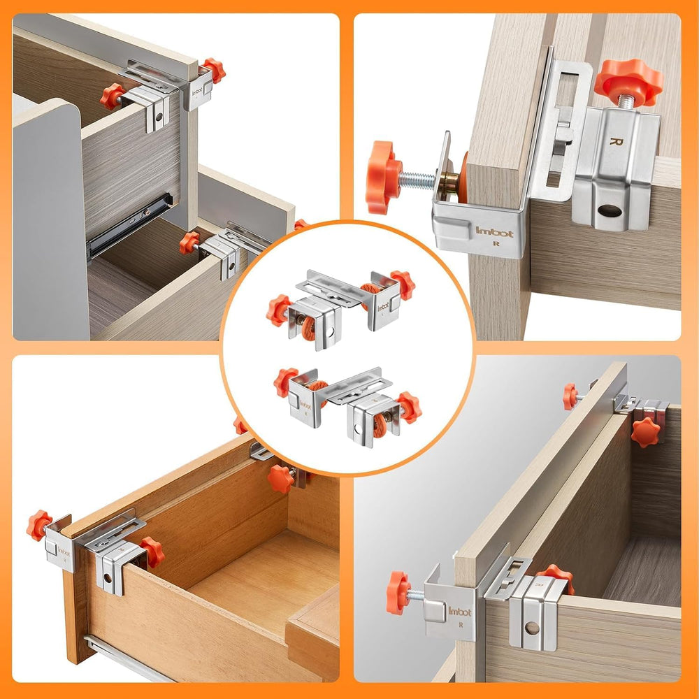 Imbot Drawer Front Installation Clamps, Drawer Face Jig (2, Side Clamp)