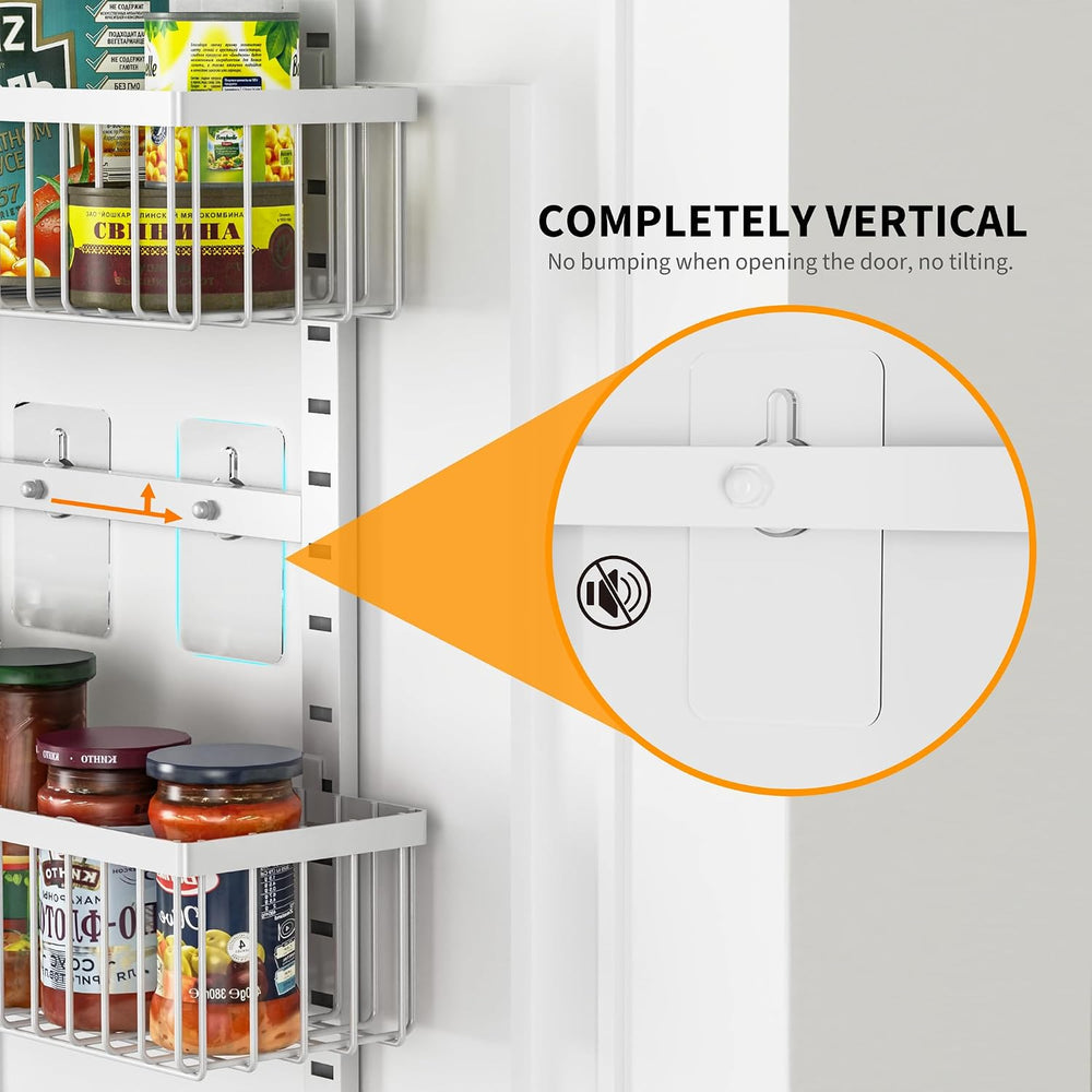 Moforoco White Over The Door Pantry Organizer, Pantry Organization and Storag...