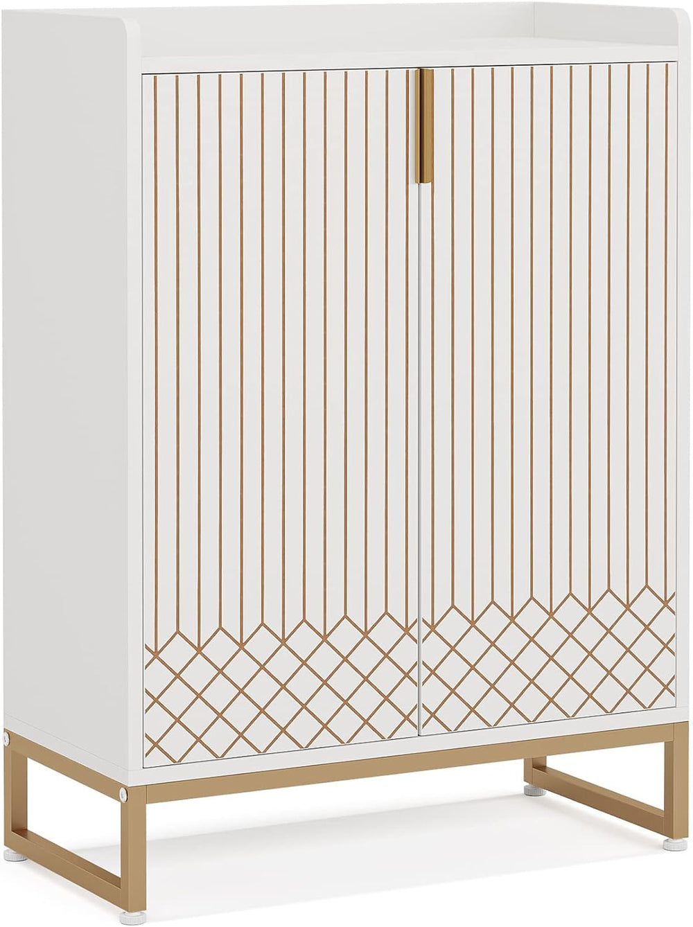 Tribesigns Shoe Cabinet with Doors, 5 Tiers Shoe Storage Cabinet for Entryway...