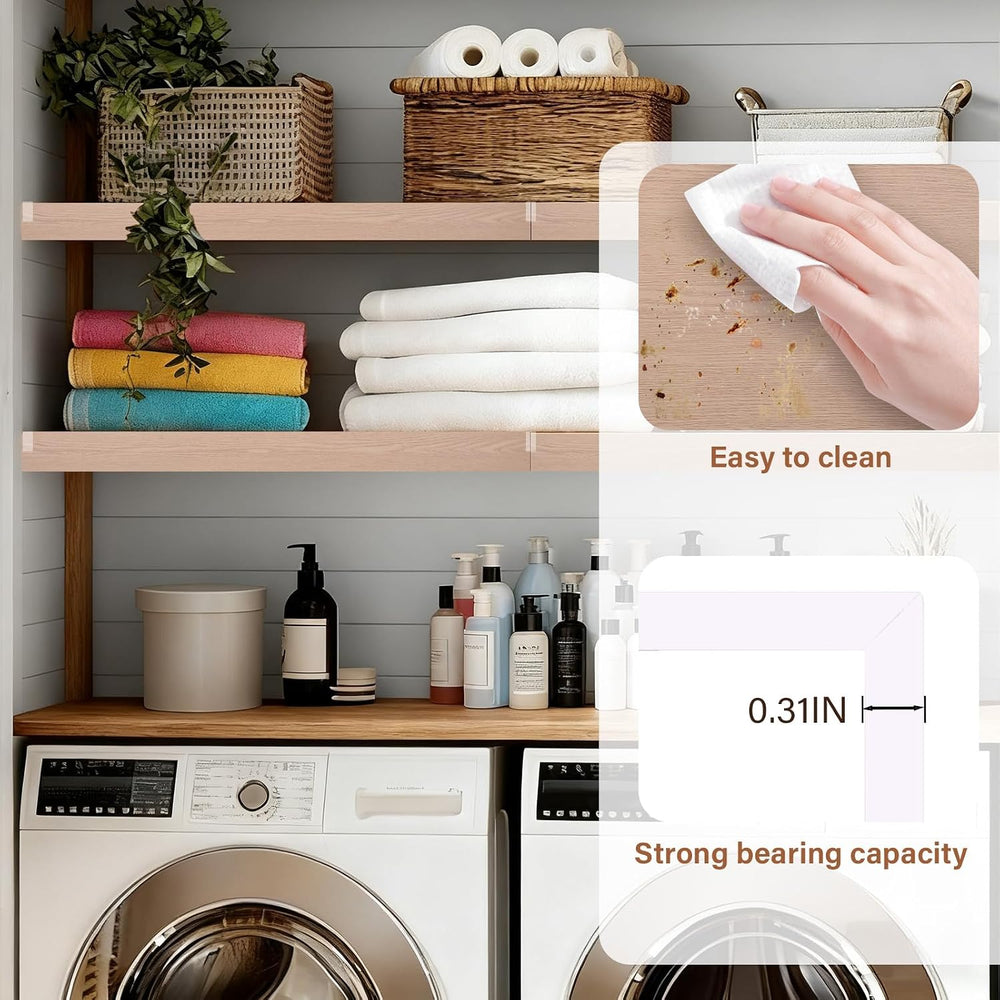 Wire Shelf Covers, 32" W X 12" D PVC Wire Rack Covers for Pantry