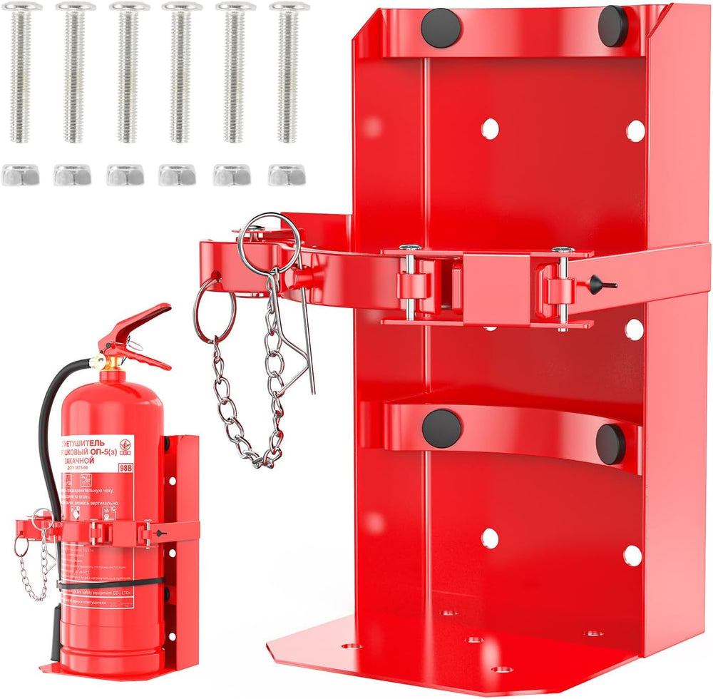 Fire Extinguisher Mount, Heavy Duty Fire Extinguisher Bracket for School Home...