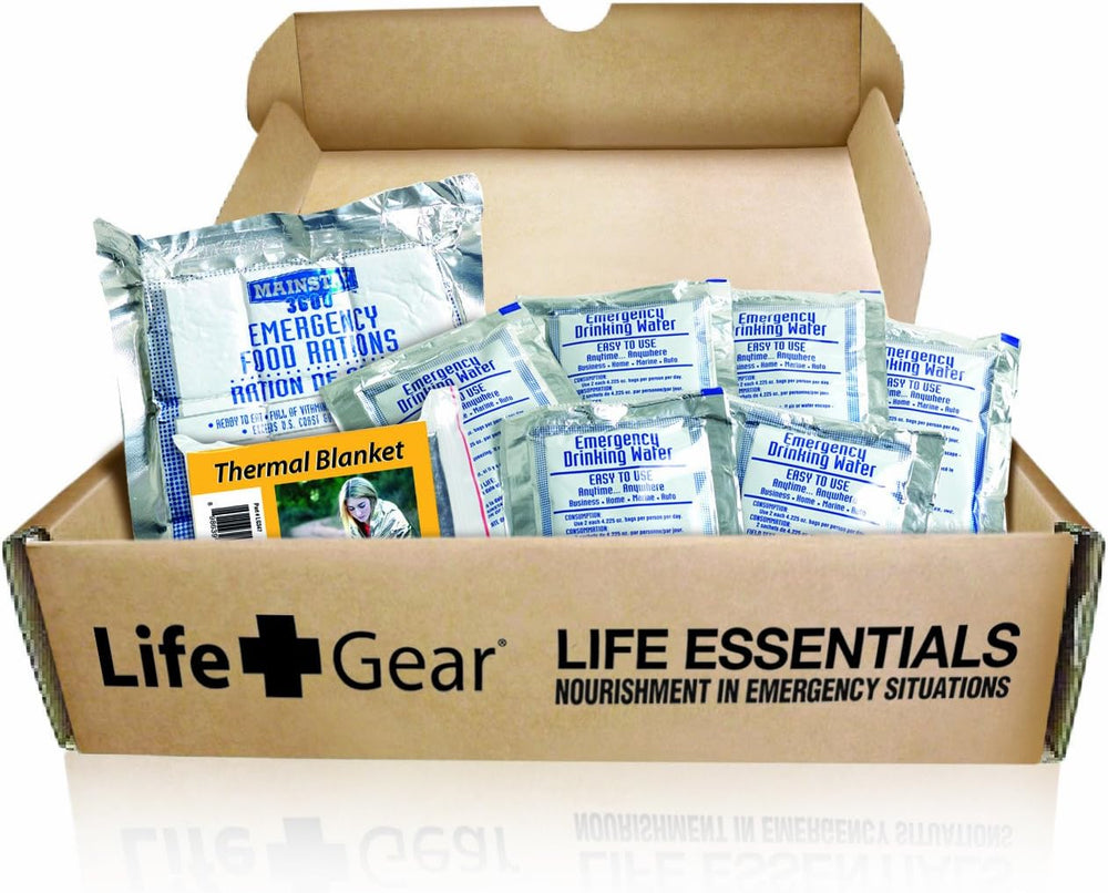 Life Gear - LG329 Emergency Food, Water & Thermal blanket for 1 person, 3...