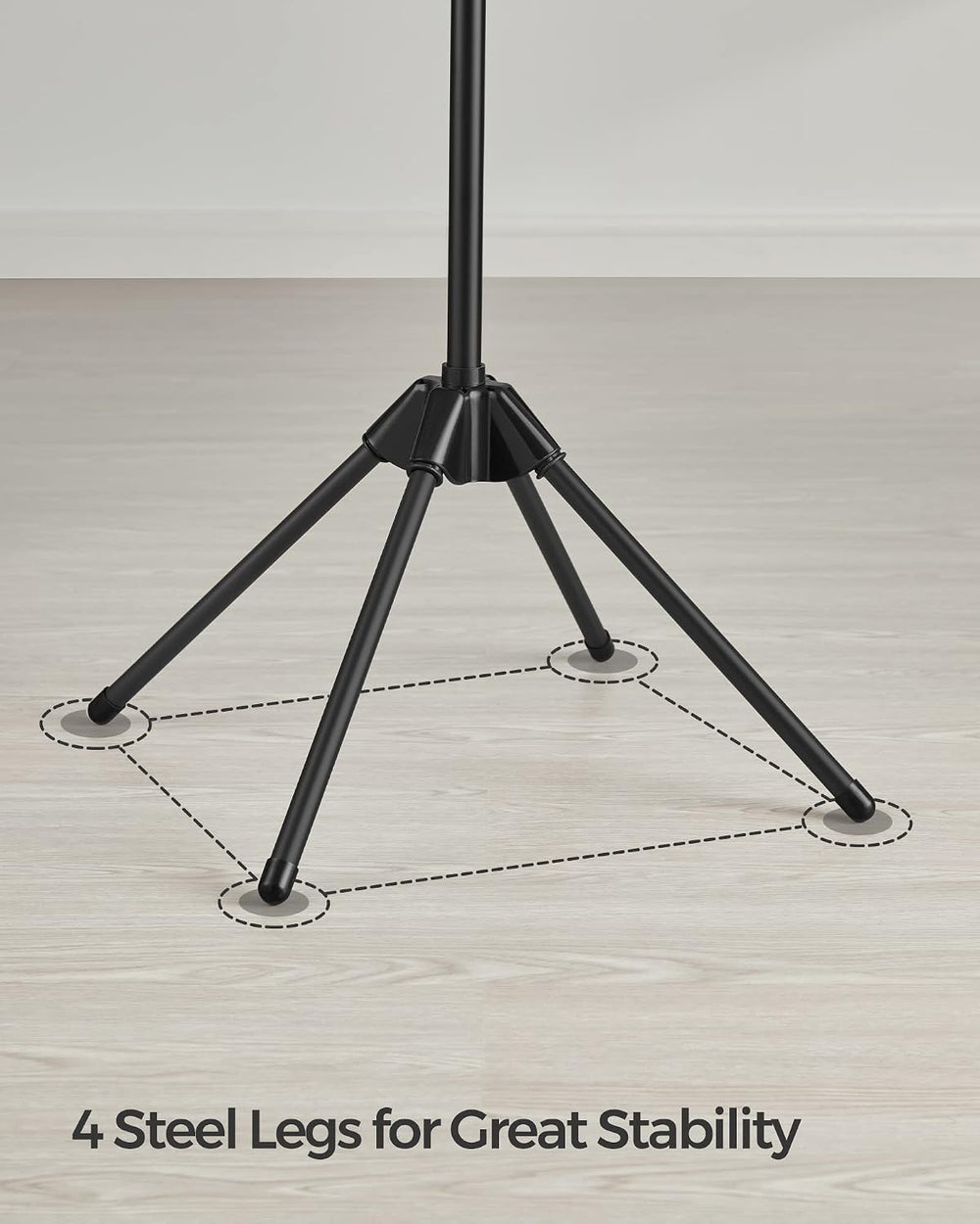 SONGMICS Clothes Drying Rack, 61.6-Inch Drying Rack, 3 Rotatable Arms
