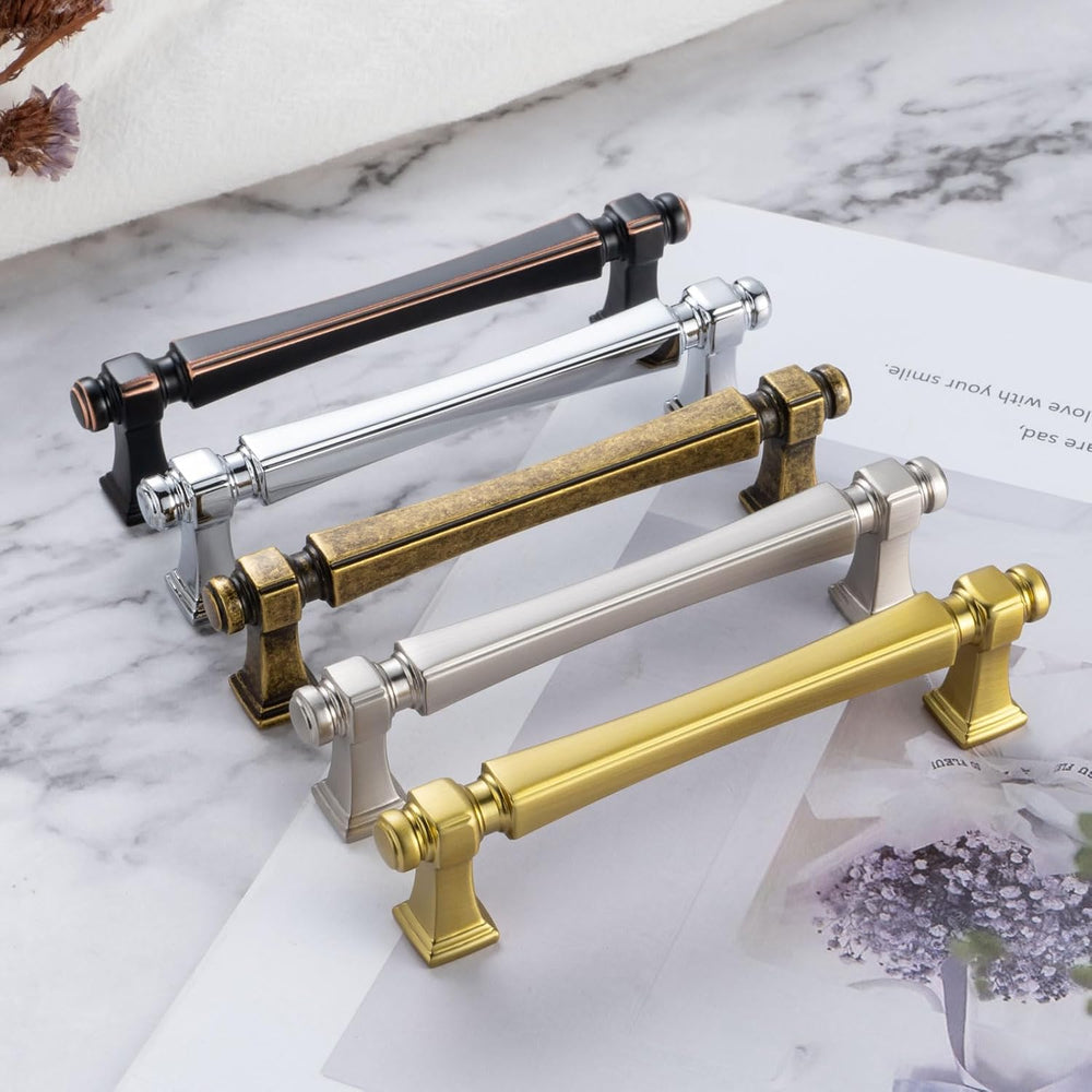 3 Inch Brushed Nickel Cabinet Pulls 10 Pack French Style P2501