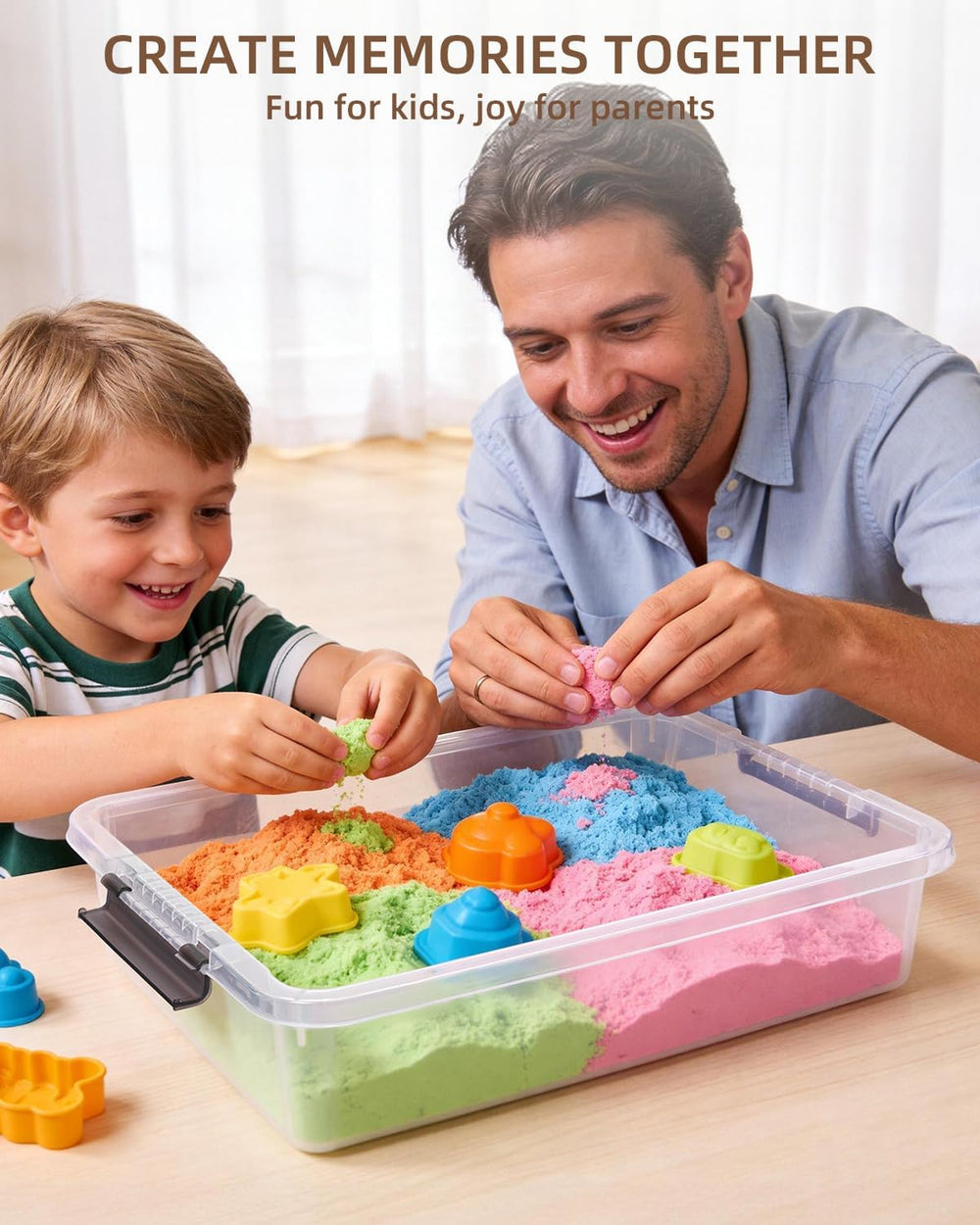 Storage Bins with Lids,6 Quart Clear Sensory Bins,Plastic Bins for Arts Craft...