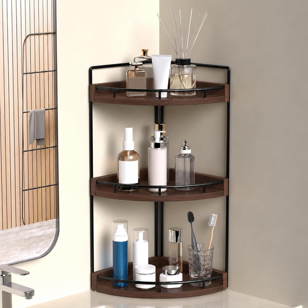 Dorhors Corner Bathroom Organizer Countertop,Vanity Counter Storage Shelf