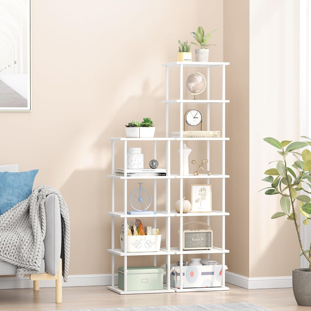 MHXW SXPN Bamboo Free Standing Shoe Rack Shelf Multi Tier Tall Wooden Stackab...