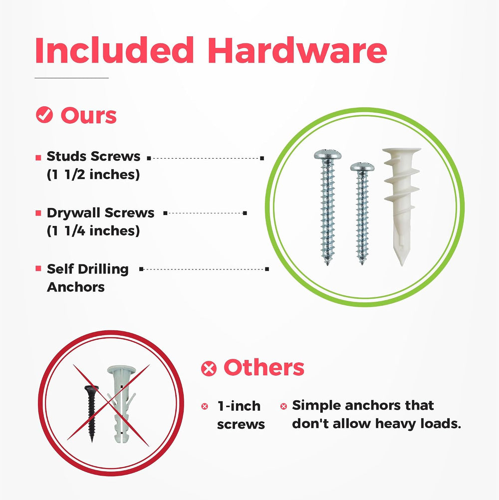 Garage Tool Organizer Wall Mount, 96", 6 Racks 12 Hooks, 600 lbs