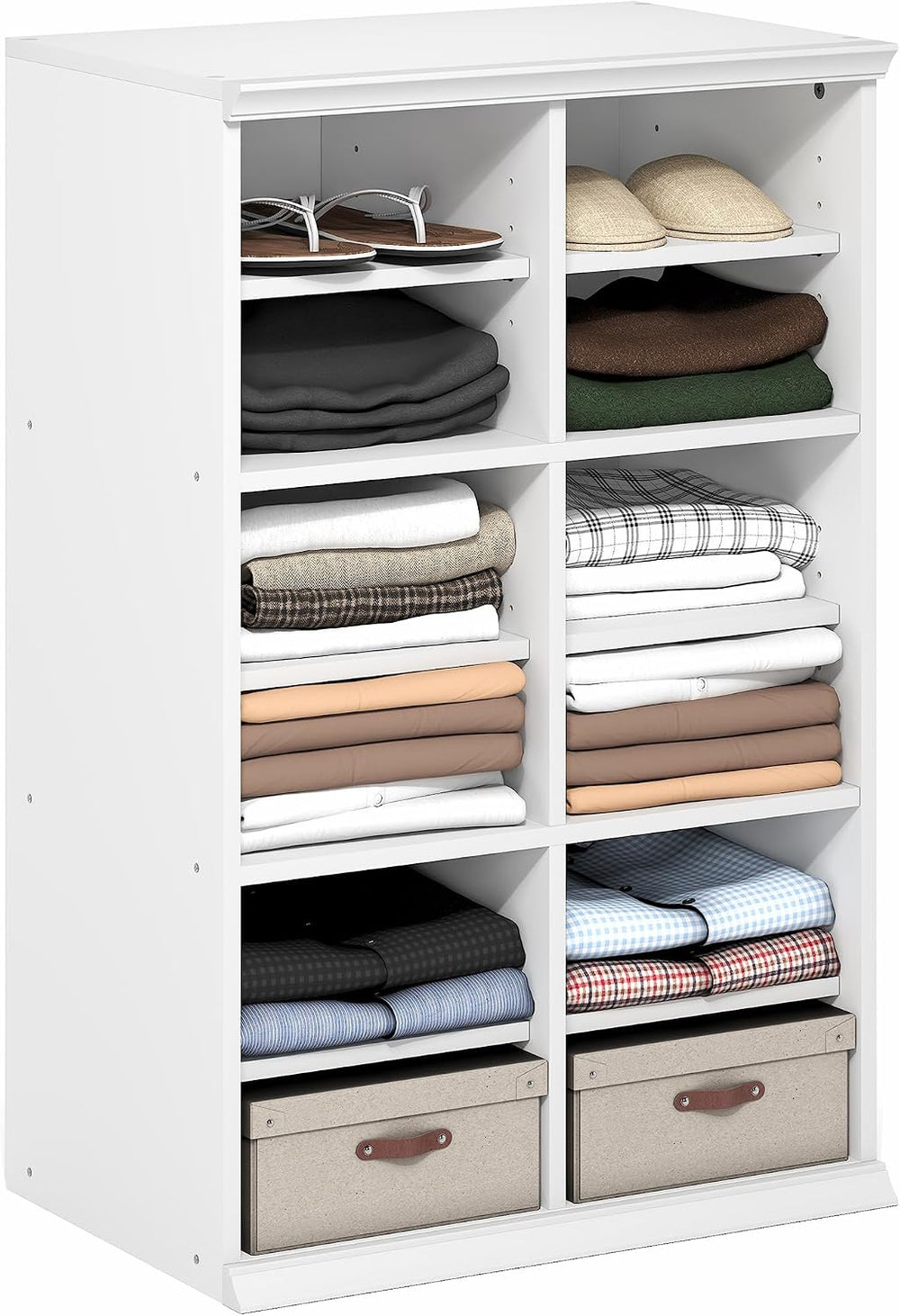Furinno FANO Closet Organizers and Storage, 12-Cube Closet Organizer with Adj...