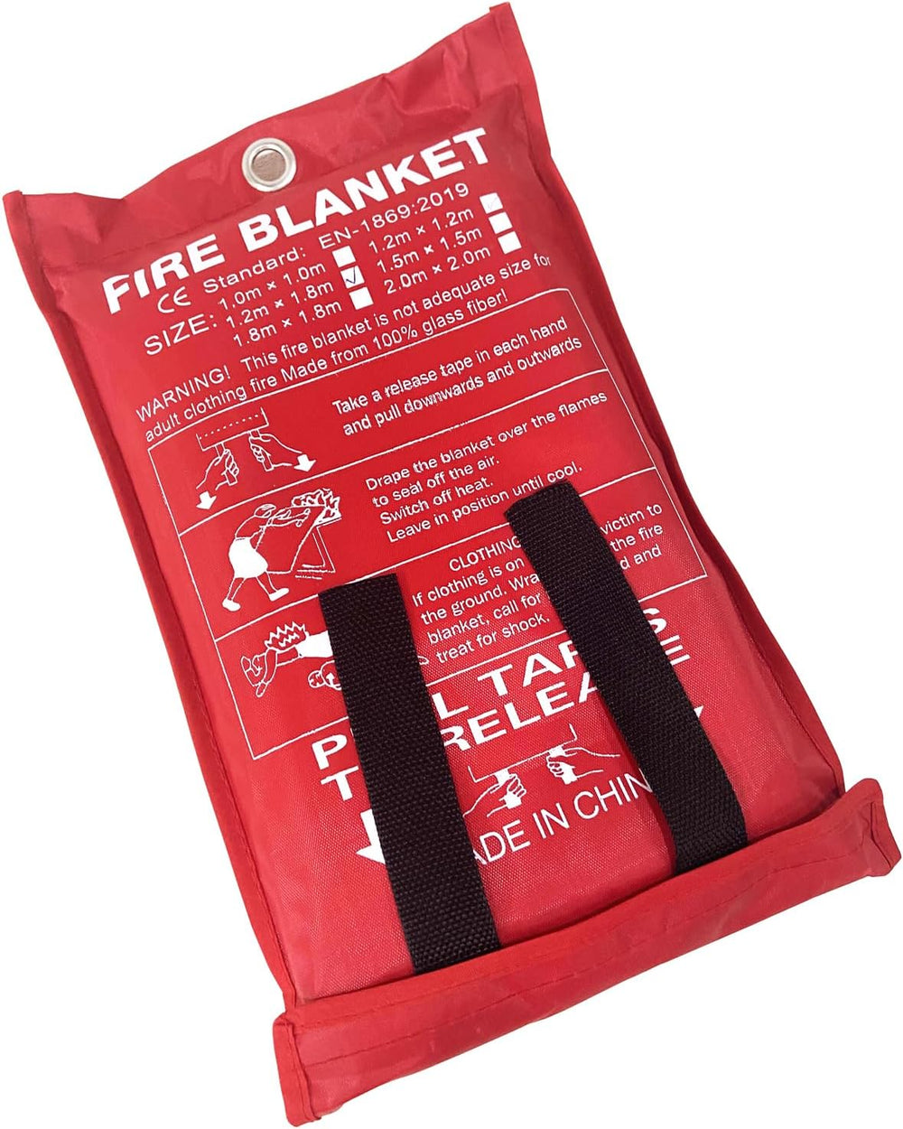 ISOP Fire Blanket for Home & Kitchen (47" x 70"), 2-Pack Heavy ...
